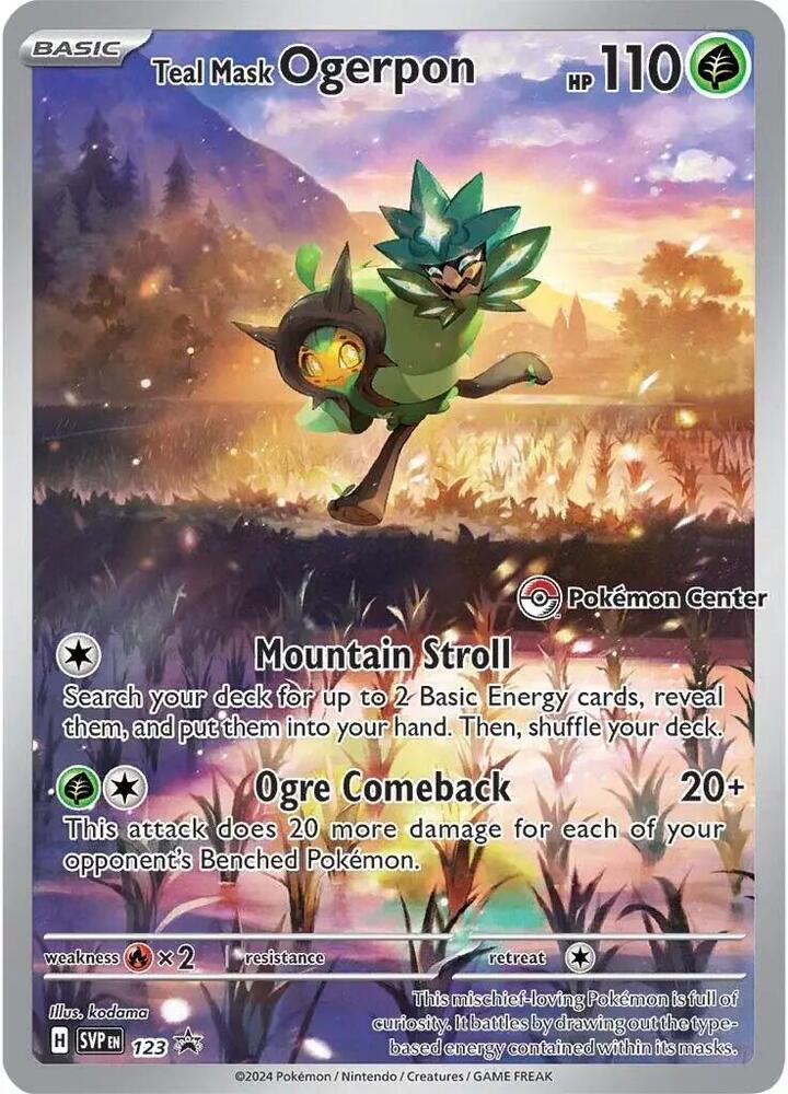 Teal Mask Ogerpon 123 (Pokemon Center Promo)